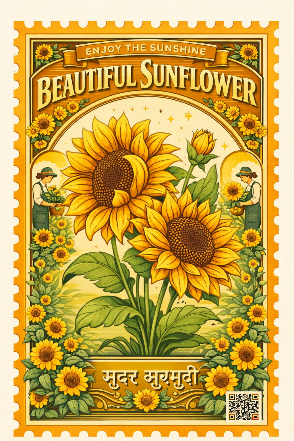 Beautiful Sunflower JR Yellow Gulaal