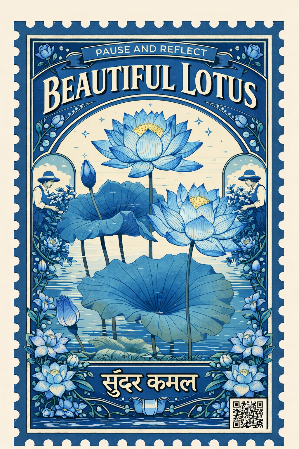 Beautiful Lotus JR Blue Gulaal